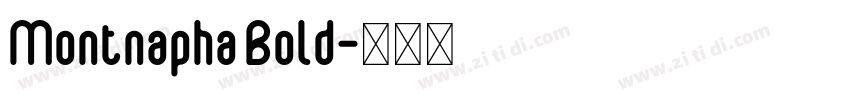 Montnapha Bold字体转换